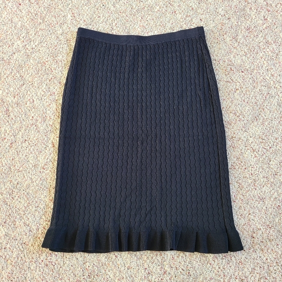 Grace Dane Lewis Senegal Knit Midi Pencil Skirt Size M - Picture 1 of 4